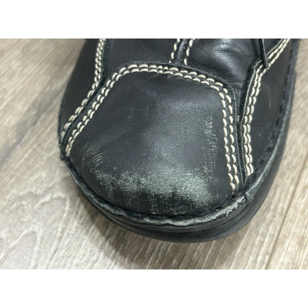 Birkenstock Lace Up Oxford Shoes Black Leather EU 40 US 7 Men ( Women 9)